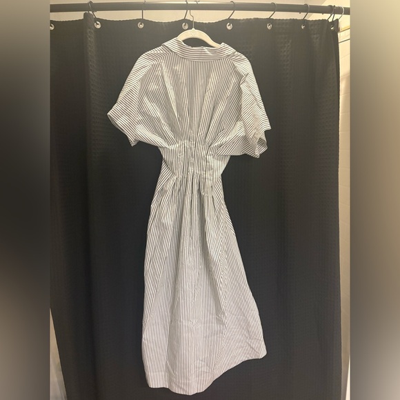 Anthropologie The Tobie Shirt Dress by Exquise XXS Black & White Stripe NWT - Picture 6 of 6